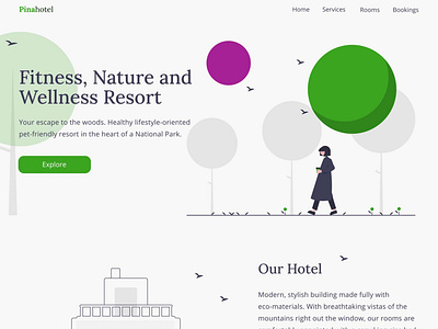 PinaHotel Landing Page