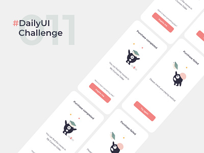 Flash Messages for Online Learning Platform app daily 100 challenge daily ui dailyui dailyuichallenge design flash message illustration ui ux