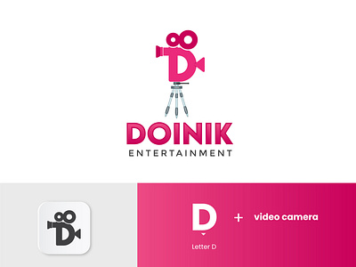 letter D Logo for short film maker team d logo letter d