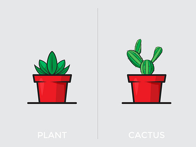 Plant and Cactus Vector