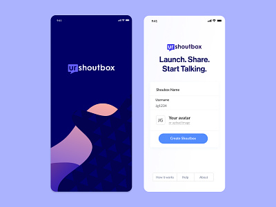 UrShoutbox - Mobile application mobile app user experience user interface