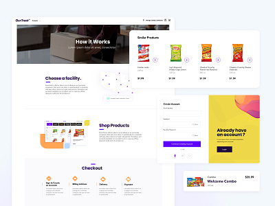 Commissary E-Commerce Solution commissary create account design ecommerce how it works login product category shop similar products ui user experience user interface ux webapp website