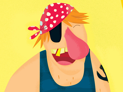 Be a pirate! character children digital painting illustration illustrator photoshop pirate tshirt wacom