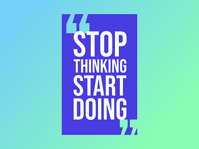 Stop Thinking Start Doing facebook fitness fitness logo health instagram linked in linkedin quote signal snapchat telegram twitter whatsapp
