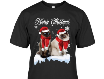 Christmas Ragdoll Cat-T-Shirt website link 👇