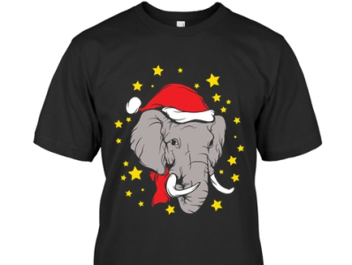 Christmas Elephant-T-Shirt website link 👇