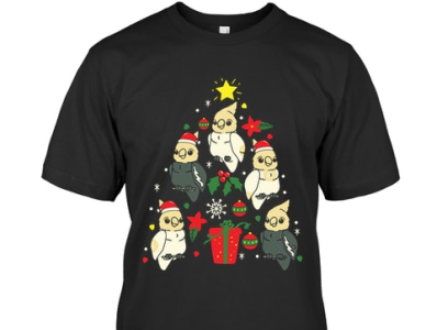 Cockatiel Christmas-T-Shirt website link 👇