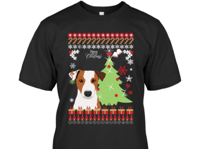 Jack russell Christmas-T-Shirt website link 👇