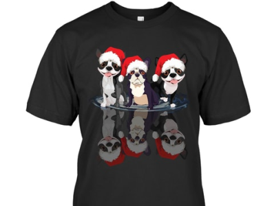 Boston Terrier Christmas-T-Shirt website link 👇