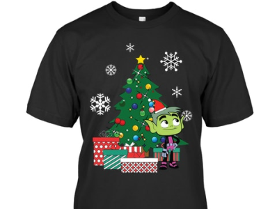 Teen Titans Beast Boy Around The Christmas Tree