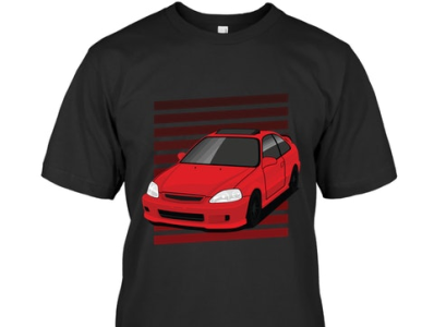 Honda Civic red candy-T-Shirt website link 👇