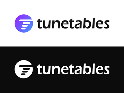 Tunetables Logo app branding dark mode inkscape logo music music app spotify