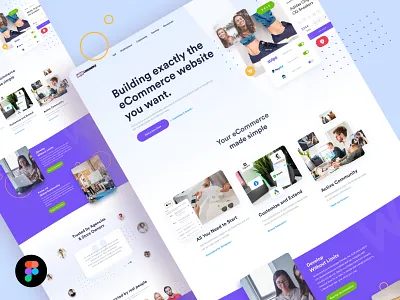 Woocommerce Redesign - Freebie blue colorfull design free freebie freebies friday friday freebie ui uidesign ux uxdesign violet woocommerce