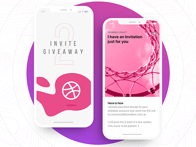 2 Invites Giveaway draft dribbble invite giveaway invitation invite