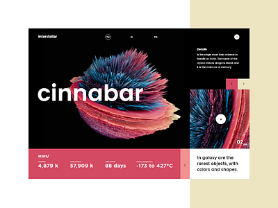 Interstellar slider #1 colorfull colors design interstellar space ui uidesign ux uxdesign