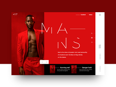 Red Slider #2 colorfull mondrianizm red slider style ui uidesign ux uxdesign