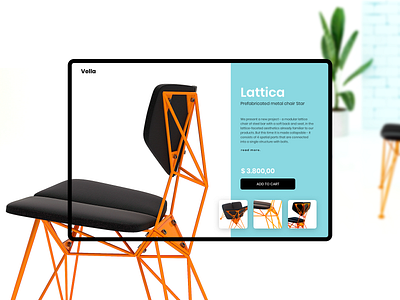 Product Slider - Lattica chair ecommerce furniture lounge modern product product catalog slider web design