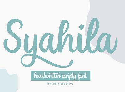 Syahila creativefabrica creativemarket font font awesome font design font logo fontbundle handwrittenfont lettering font scriptfont trendingfont