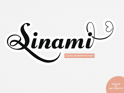 Sinami creativefabrica creativemarket font font awesome font design font logo handwrittenfont lettering font scriptfont trendingfont