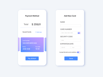 Payment Method | UI Daily Challenge 002 (Credit Card Checkout)