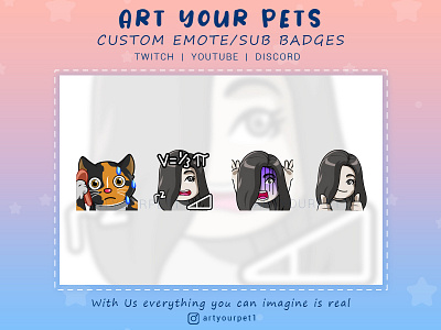 CUSTOM EMOTES 2d art emote graphicdesign