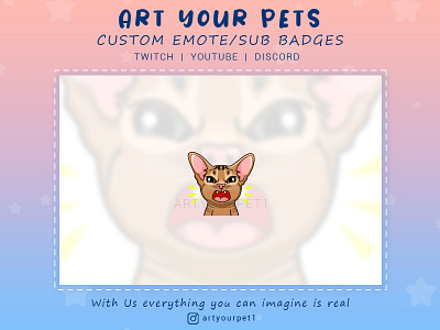 CUSTOM TWITCH EMOTE 2d art badges design emoteart emotestwitch graphicdesign illustration logo logodesign