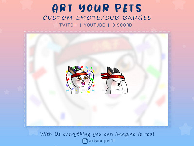 CUSTOM EMOTES 2d art emoteart emotestwitch graphicdesign