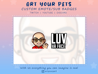 CUSTOM TWITCH EMOTES 2d art emotestwitch graphicdesign