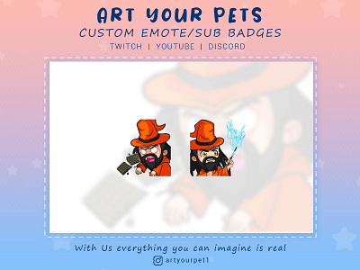 CUSTOM EMOTES/STICKERS FOR YOUR CHANNEL 2d art emotestwitch graphicdesign