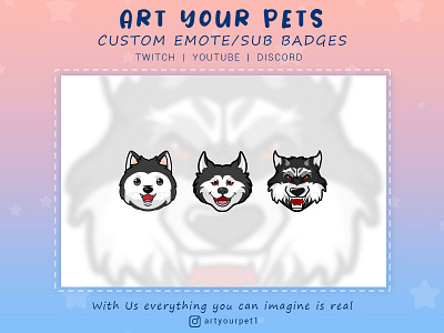 CUSTOM SUB BADGES 2d art emoteart emotestwitch graphicdesign