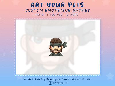 CUSTOM EMOTE 2d art emotestwitch graphicdesign