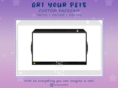 CUSTOM FACECAM 2d art emoteart emotestwitch graphicdesign