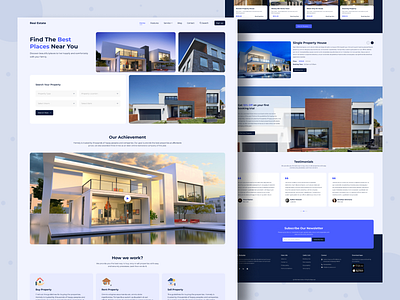 Real Estate Website Template figma real estate real estate website template uiux