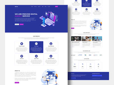 Digital Agency design digital agency digital agency landing page landing page uiux design