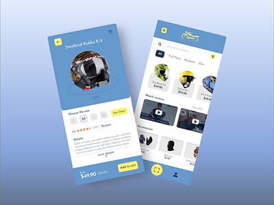 Motorbike Helmet Shop UI design adobe xd graphic design helmet shop motorbike helmet ui uiux