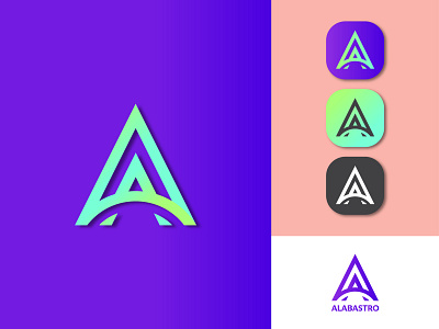 Modern logo - Modern letter logo - A logo- letter logo