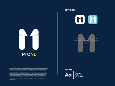 M1 modern letter logo design concept - M1 Logo Design.