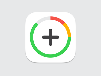 Full - App icon app apple clean goals grey icon ios ipad iphone modern plus white