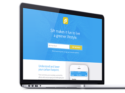 Sift Web ios ipad iphone landing page responsive ui user experience user interface ux web website