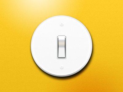 light switch free throw fun light screw switch ui user interface yellow