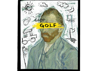 Recreation of Van Gogh Artwork with Golf elements