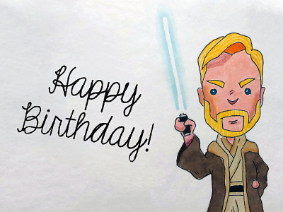 A Star Wars birthday card