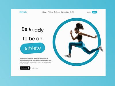 Workout website idea figma ui web design