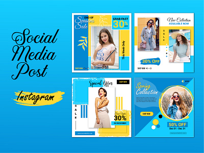 Social Media Post instagram banner instagram post instagram stories social media post design social media post template spring sale