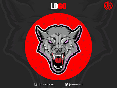 LOGO WOLF design illustration logo vector