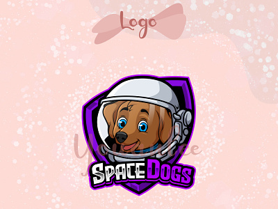 SPACE DOG animal art astronaut cute cute art dog dog logo doggy illustration interstellar logo mascot puppy space vector