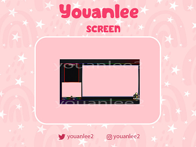 CUSTOM SCREEN emotes illustration streamer twitch