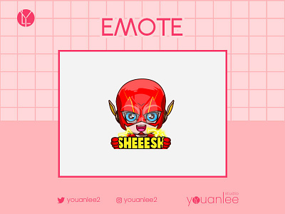 Sheeesh emote chibi twitch emotes emotes girl illustration streamer twitch vector