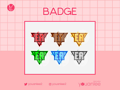 COOL BADGE badge branding design graphic design twitch