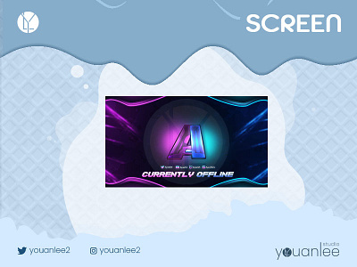 AMAZING OFFLINE SCREEN branding design illustration offlinescreen screen streamer twitch